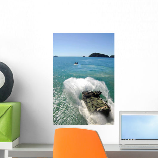 Amphibious Assault Vehicles Exit Wall Decal Design 3
