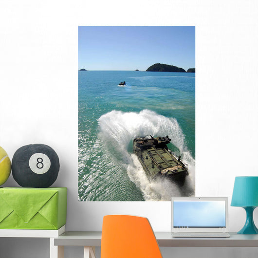 Amphibious Assault Vehicles Exit Wall Decal Design 3