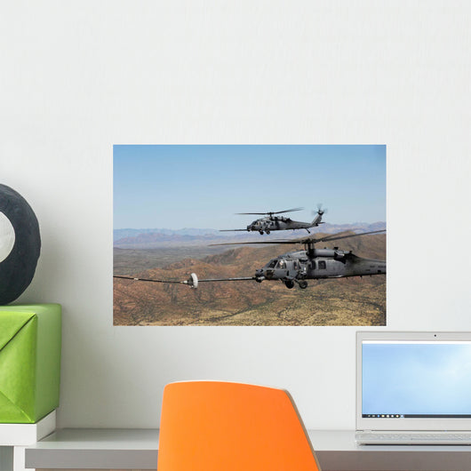 Two Hh-60 Pave Hawks Wall Decal
