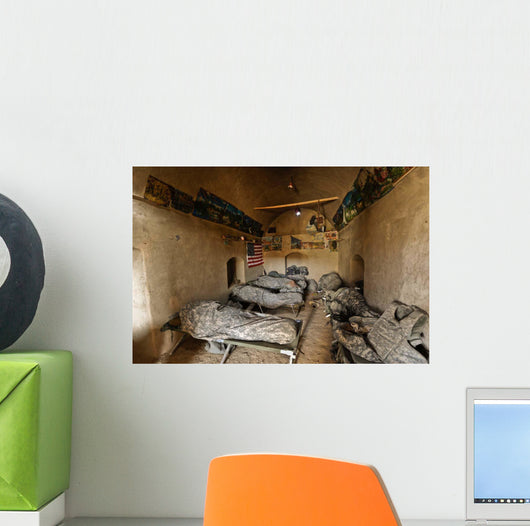 Us Soldiers Sleep Abandoned Wall Decal