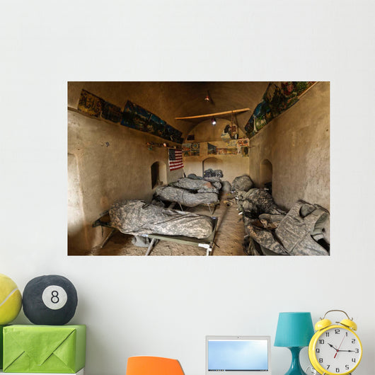 Us Soldiers Sleep Abandoned Wall Decal