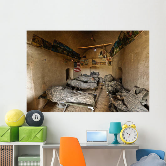 Us Soldiers Sleep Abandoned Wall Decal