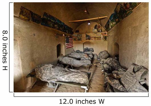 Us Soldiers Sleep Abandoned Wall Decal