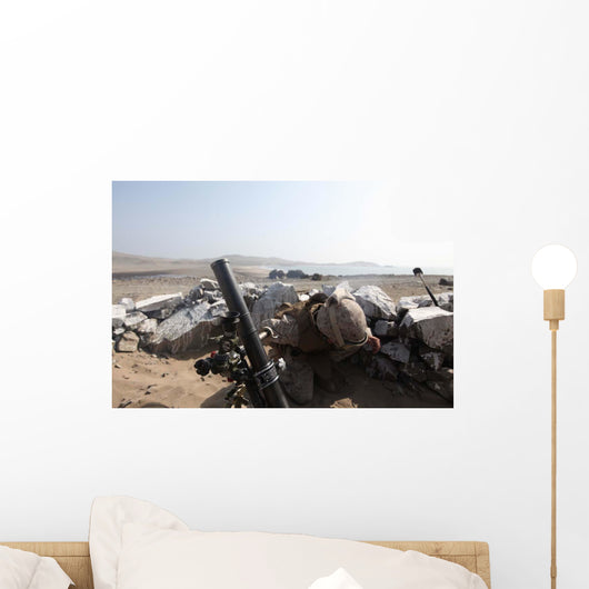 Us Marine Fires Mortar Wall Decal Design 1