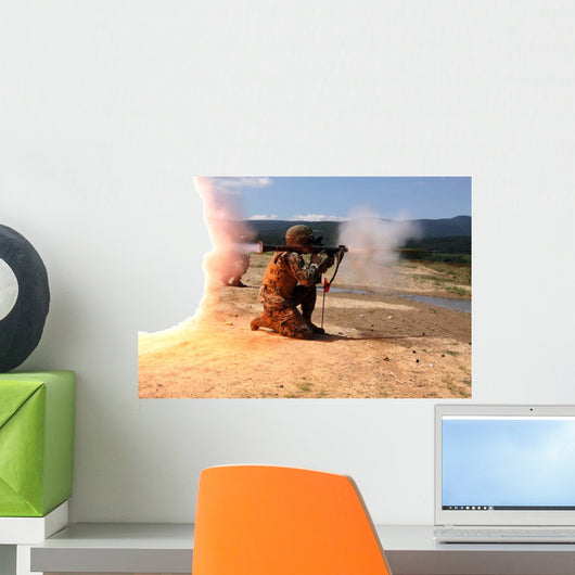 Assaultman Fires Rocket Propelled Wall Decal