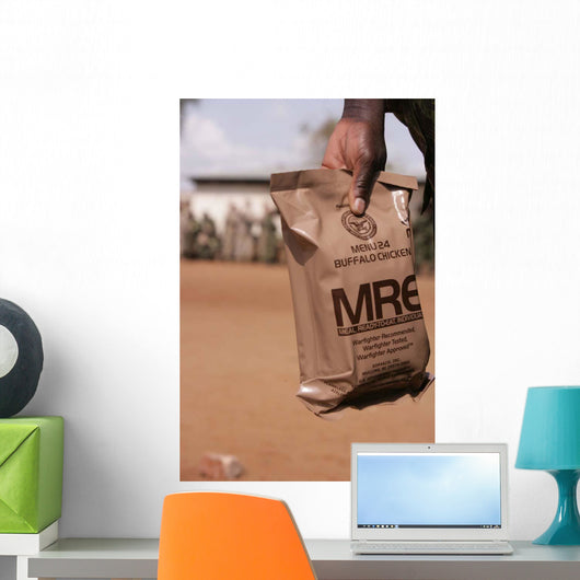 Solider with Armed Forces Wall Decal