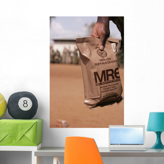 Solider with Armed Forces Wall Decal