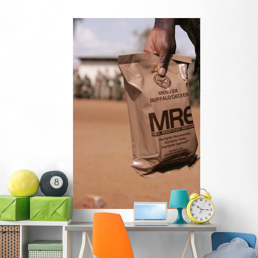 Solider with Armed Forces Wall Decal