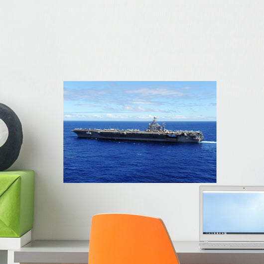 Aircraft Carrier Uss Abraham Wall Decal Design 2