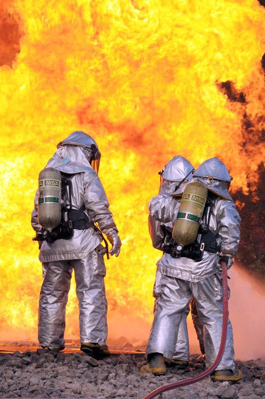 Firefighters Extinguish Aircraft Fire Wall Decal