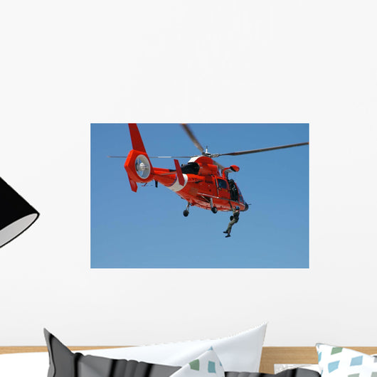 Hh-65c Dolphin Demonstrates Helicopter Wall Decal