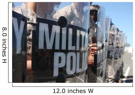 Close-up Marines Holding Riot Wall Decal