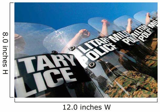 Marines Practice Riot Control Wall Decal