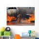 Airmen Extinguish Fire Training Wall Decal