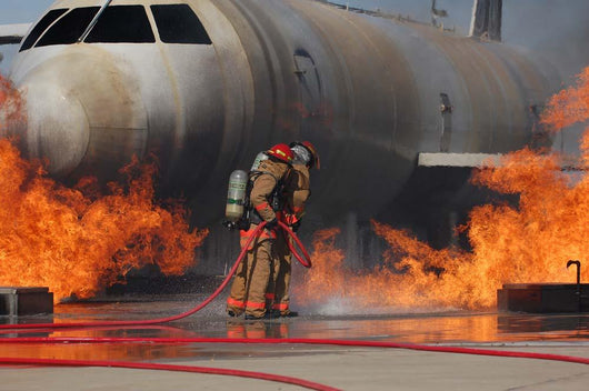 Airmen Extinguish Fire Training Wall Decal