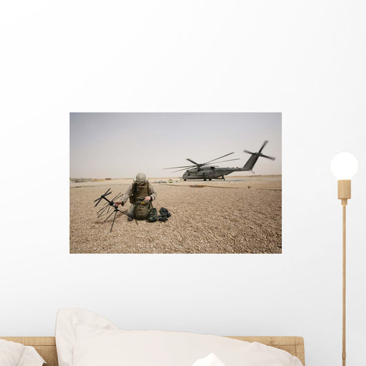 Field Radio Operator Sets Wall Decal