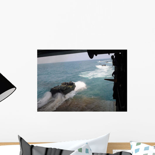 Amphibious Assault Vehicles Exit Wall Decal Design 4