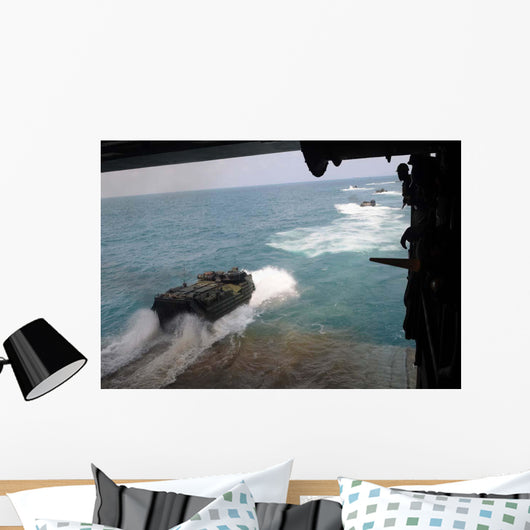 Amphibious Assault Vehicles Exit Wall Decal Design 4