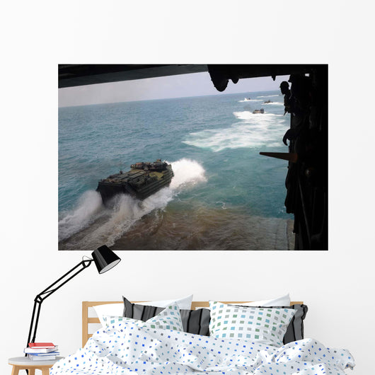 Amphibious Assault Vehicles Exit Wall Decal Design 4