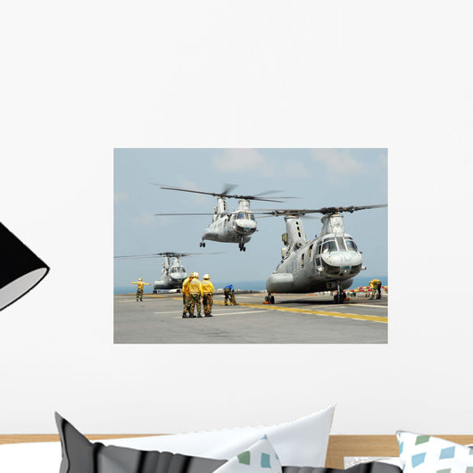 Ch-46e Sea Knight Takes Wall Decal
