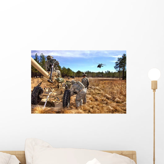 Paratroopers Prepare to Hook Wall Decal