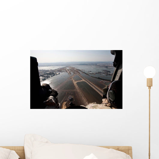 Airmen Fly over Sendai Wall Decal
