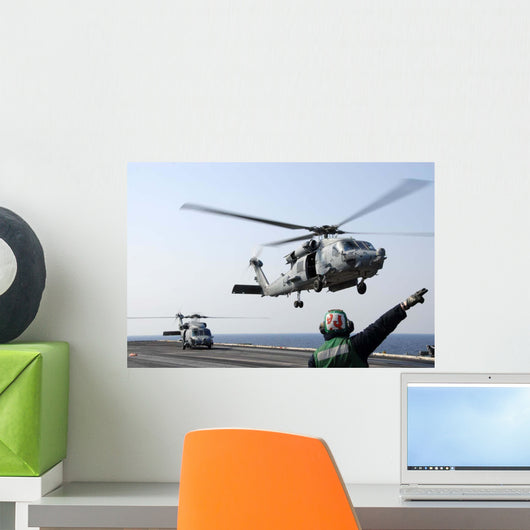 Hh-60h Sea Hawk Helicopter Wall Decal Design 3