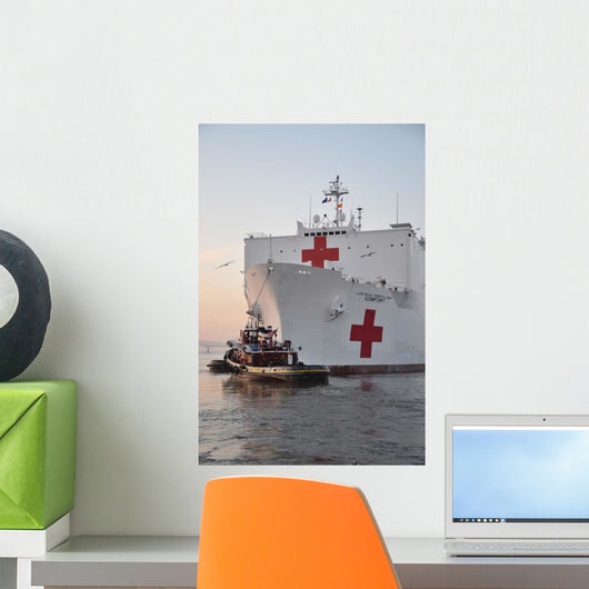 Hospital Ship Usns Comfort Wall Decal