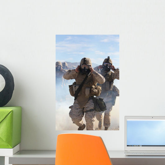 Marines and Sailors Participate Wall Decal Design 2