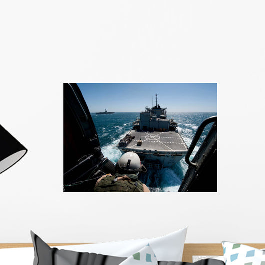 Crewman Guides Pilots Hh-60h Wall Decal