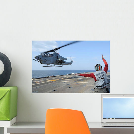 Ah-1w Cobra Helicopter Takes Wall Decal