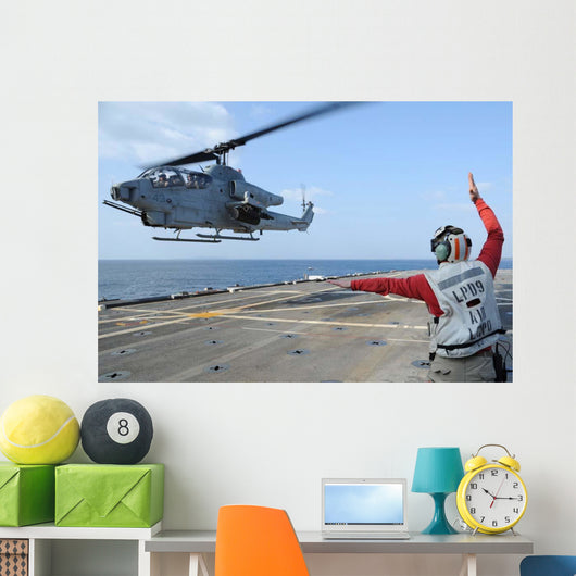 Ah-1w Cobra Helicopter Takes Wall Decal