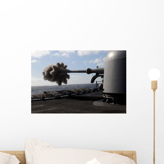 76mm Cannon Is Fired Wall Decal