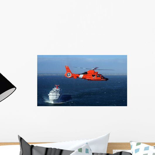 Mh-65c Dolphin Helicopter off Wall Decal