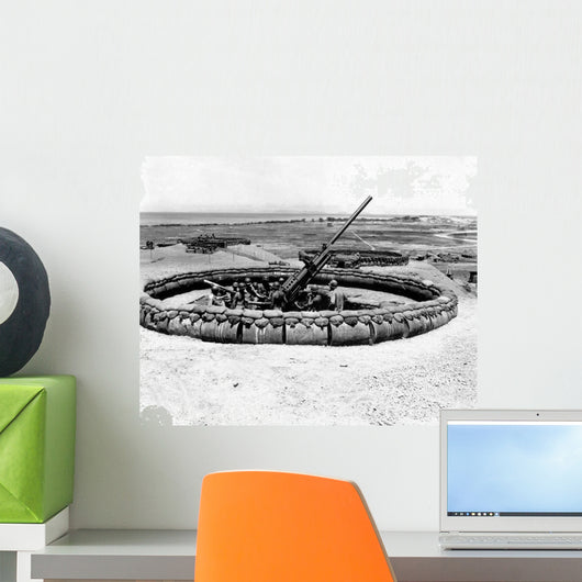 90mm Aaa Gun Emplacement Wall Decal