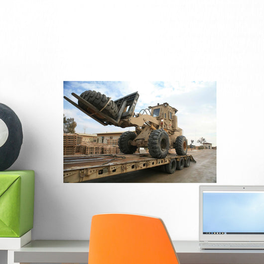 Forklift Is Unloaded off Wall Decal