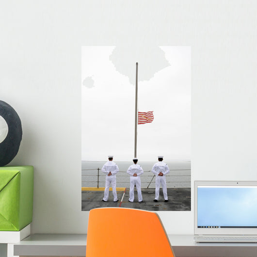 Sailors Pay Tribute aboard Wall Decal