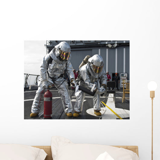 Firemen Confirm Simulated Fire Wall Decal