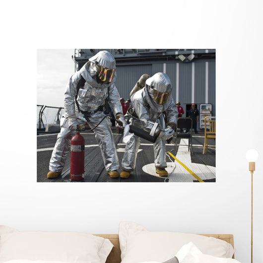 Firemen Confirm Simulated Fire Wall Decal