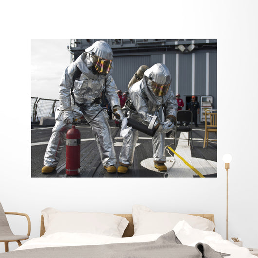 Firemen Confirm Simulated Fire Wall Decal