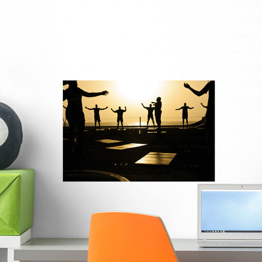 Sailors Exercise Hangar Bay Wall Decal