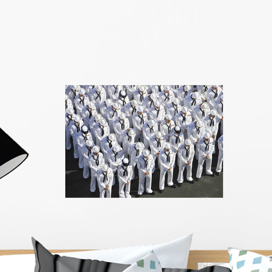 Sailors Bow Their Heads Wall Decal