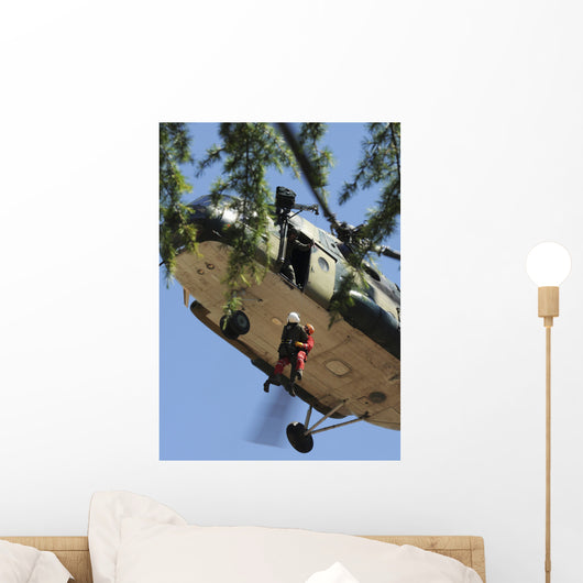 Participants Rescue Person from Wall Decal