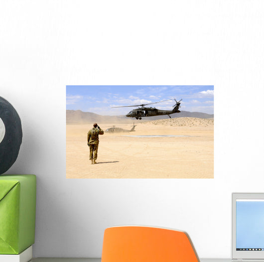 Brigade Aviation Officer Salutes Wall Decal