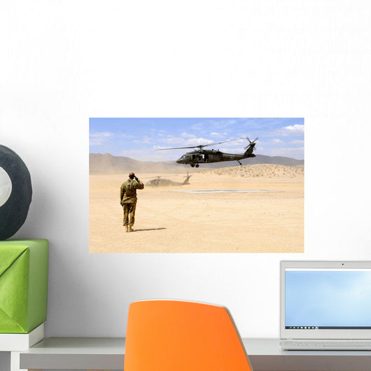 Brigade Aviation Officer Salutes Wall Decal