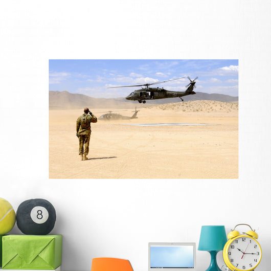 Brigade Aviation Officer Salutes Wall Decal