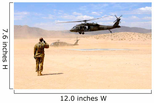 Brigade Aviation Officer Salutes Wall Decal