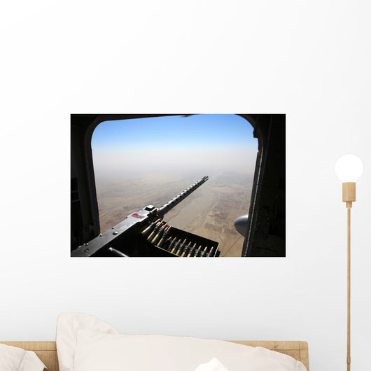 50 Caliber Machine Gun Wall Decal