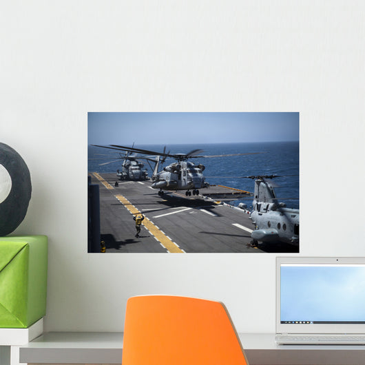 Ch-53e Super Stallion Helicopter Wall Decal Design 1