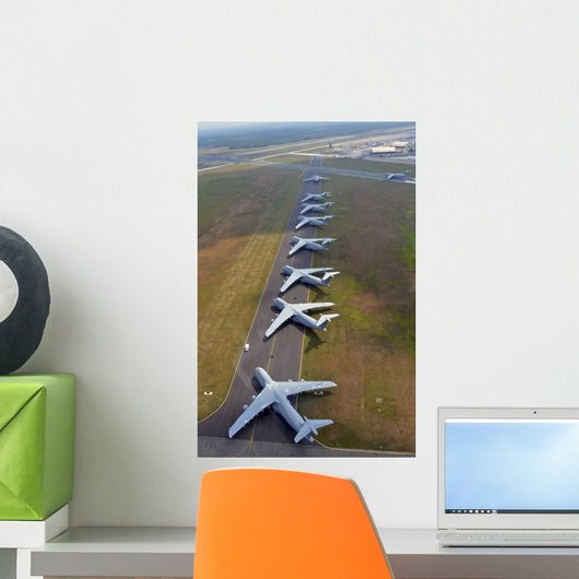 C-5 Galaxies Align Runway Wall Decal